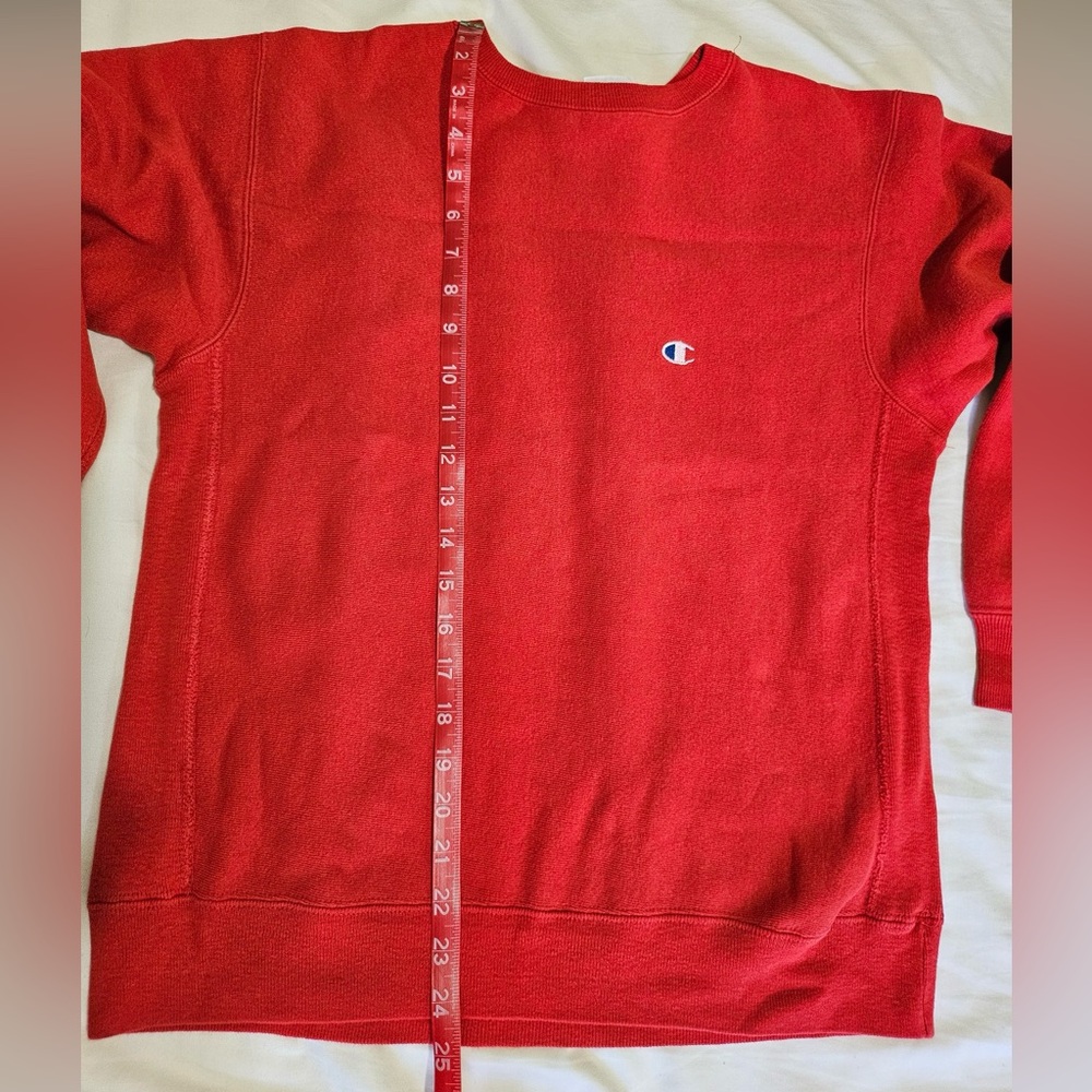 Red Champion crewneck